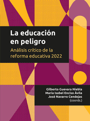 cover image of La educación en peligro